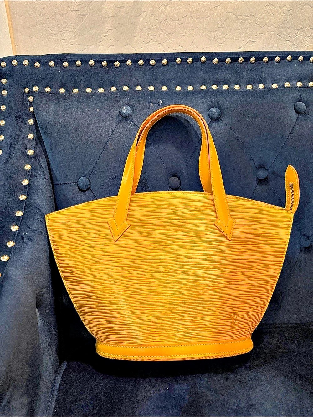 Louis Vuitton Saint Jacques PM Epi Leather Tote in Yellow